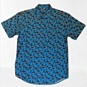 Fernet Branca Hawaiian Style Button Up Short Sleeve Promo Shirt Mens XL